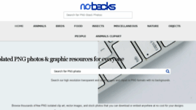 What Nobacks.com website looked like in 2018 (5 years ago)