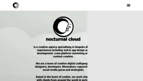 What Nocturnalcloud.com website looked like in 2018 (5 years ago)