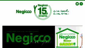 What Negicco.net website looked like in 2018 (5 years ago)