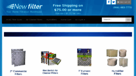 What Newfilter.com website looked like in 2018 (5 years ago)