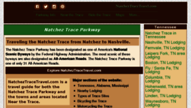What Natcheztracetravel.com website looked like in 2018 (5 years ago)