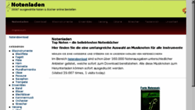 What Notenladen.at website looked like in 2018 (5 years ago)