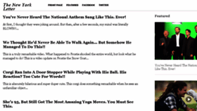 What Nyletter.com website looked like in 2018 (7 years ago)