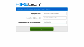 What Newhire.hiretech.com website looked like in 2018 (5 years ago)