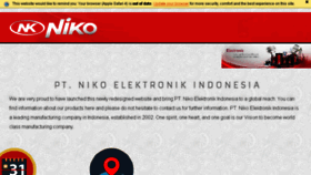 What Nikoelectronic.com website looked like in 2018 (5 years ago)