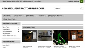 What Newandusedtractorparts.com website looked like in 2018 (5 years ago)