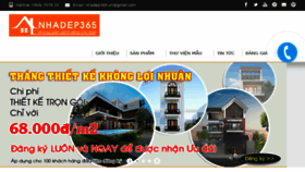 What Nhadep365.vn website looked like in 2018 (5 years ago)