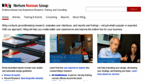 What Nielsennormangroup.com website looked like in 2018 (5 years ago)