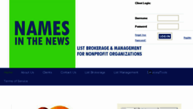 What Namesinthenews.com website looked like in 2018 (6 years ago)