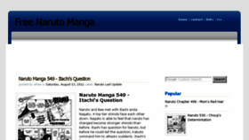 What Narutomangafree.blogspot.com website looked like in 2018 (6 years ago)