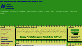 What Nauczycieleprzedszkola.pl website looked like in 2018 (5 years ago)