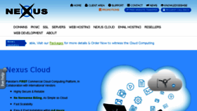 What Nexus.net.pk website looked like in 2018 (5 years ago)