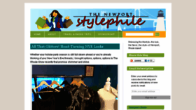 What Newportstylephile.com website looked like in 2018 (5 years ago)
