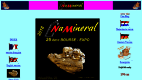 What Namineral.be website looked like in 2018 (5 years ago)