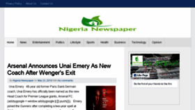 What Nigerianewspaper.com.ng website looked like in 2018 (5 years ago)