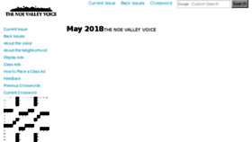 What Noevalleyvoice.com website looked like in 2018 (6 years ago)