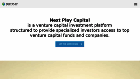 What Nextplaycapital.com website looked like in 2018 (6 years ago)