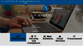 What Ng-solutions.co.uk website looked like in 2018 (5 years ago)