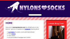 What Nylonsandsocks.com website looked like in 2018 (5 years ago)