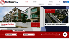 What Nextproperty.my website looked like in 2018 (7 years ago)