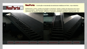 What Neoporta.pt website looked like in 2018 (6 years ago)