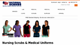 What Nationalscrubs.com website looked like in 2018 (5 years ago)