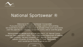 What Nationalsportswear.com website looked like in 2018 (5 years ago)