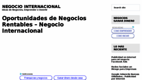 What Negocio-internacional.net website looked like in 2018 (5 years ago)