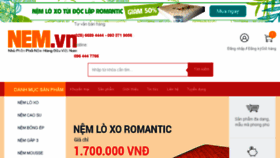 What Nem.vn website looked like in 2018 (5 years ago)