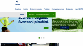 What Neste.lt website looked like in 2018 (5 years ago)
