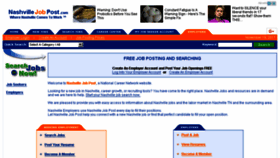 What Nashvillejobpost.com website looked like in 2018 (5 years ago)