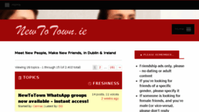 What Newtotown.ie website looked like in 2018 (5 years ago)