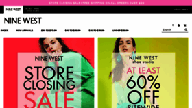 What Ninewest.ca website looked like in 2018 (5 years ago)