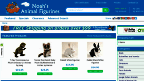What Noahsanimalfigurines.com website looked like in 2018 (5 years ago)