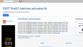 What Nod32-eset.blogspot.com website looked like in 2018 (5 years ago)