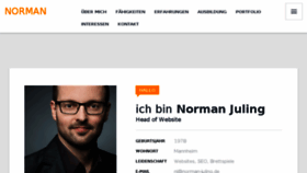 What Norman-juling.de website looked like in 2018 (5 years ago)
