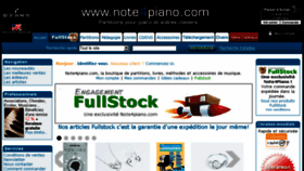 What Note4piano.com website looked like in 2018 (6 years ago)