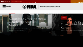 What Nra.com website looked like in 2018 (5 years ago)