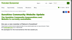 What Nspsunshine.com website looked like in 2018 (5 years ago)