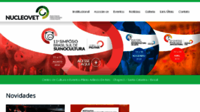 What Nucleovet.com.br website looked like in 2018 (7 years ago)