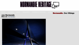 What Normandie-heritage.com website looked like in 2018 (5 years ago)