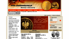 What Numizmatyczny.pl website looked like in 2018 (5 years ago)
