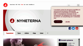 What Nyhetskanalen.se website looked like in 2018 (5 years ago)