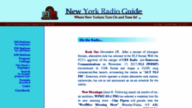 What Nyradioguide.com website looked like in 2018 (5 years ago)
