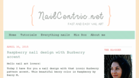 What Nailcentric.net website looked like in 2018 (5 years ago)