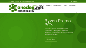 What Nanodog.net website looked like in 2018 (5 years ago)