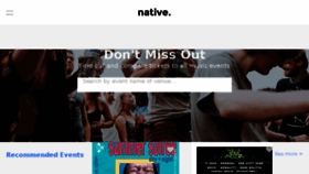 What Native.fm website looked like in 2018 (5 years ago)