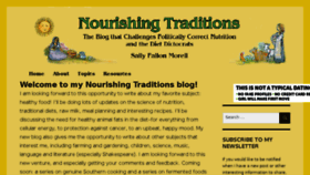 What Nourishingtraditions.com website looked like in 2018 (5 years ago)