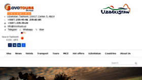 What Novotours.uz website looked like in 2018 (5 years ago)