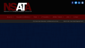 What Nsata.org website looked like in 2018 (5 years ago)